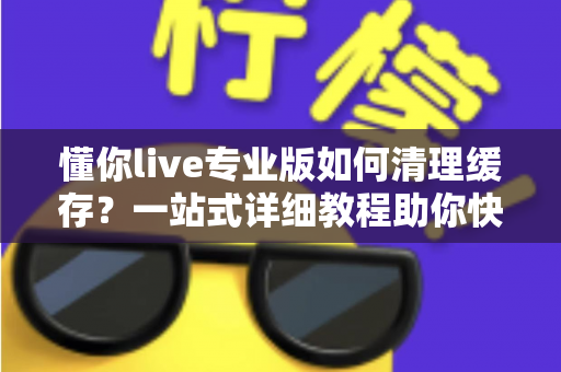 懂你live专业版如何清理缓存？一站式详细教程助你快速释放存储空间、提升直播流畅度