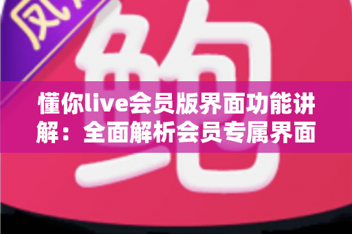 懂你live会员版界面功能讲解：全面解析会员专属界面与实用操作指南