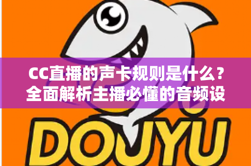 CC直播的声卡规则是什么?全面解析主播必懂的音频设备合规指南 CC直播的声卡规则是什么?全面解析主播必懂的音频设备合规指南