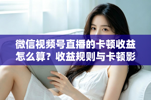 微信视频号直播的卡顿收益怎么算？收益规则与卡顿影响一文讲透