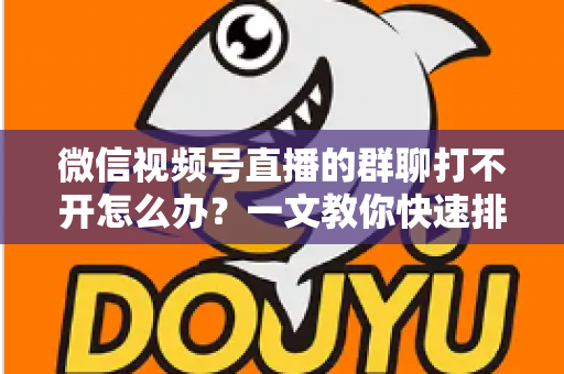 微信视频号直播的群聊打不开怎么办?一文教你快速排查与彻底解决 微信视频号直播的群聊打不开怎么办?一文教你快速排查与彻底解决