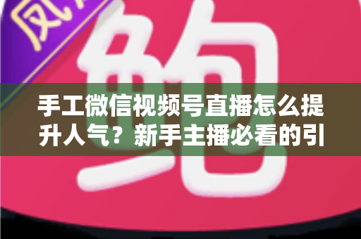 手工微信视频号直播怎么提升人气?新手主播必看的引流涨粉实战指南 手工微信视频号直播怎么提升人气?新手主播必看的引流涨粉实战指南