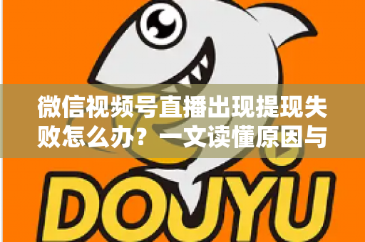 微信视频号直播出现提现失败怎么办?一文读懂原因与实用解决方案 微信视频号直播出现提现失败怎么办?一文读懂原因与实用解决方案