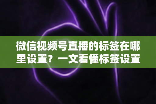 微信视频号直播的标签在哪里设置?一文看懂标签设置位置、操作步骤与运营技巧全解析 微信视频号直播的标签在哪里设置?一文看懂标签设置位置、操作步骤与运营技巧全解析