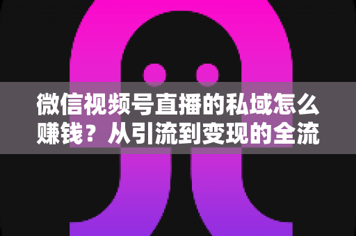 微信视频号直播的私域怎么赚钱?从引流到变现的全流程实战指南 微信视频号直播的私域怎么赚钱?从引流到变现的全流程实战指南