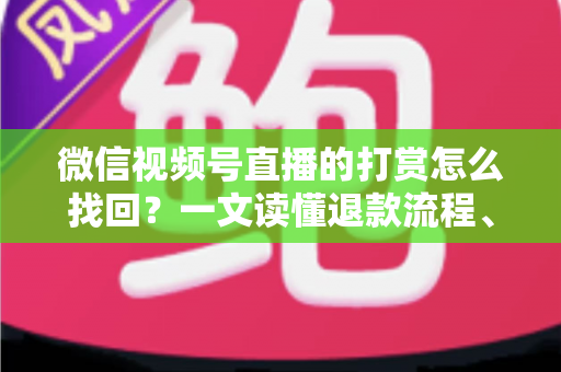 微信视频号直播的打赏怎么找回?一文读懂退款流程、找回方法与预防技巧(完整攻略) 微信视频号直播的打赏怎么找回?一文读懂退款流程、找回方法与预防技巧(完整攻略)