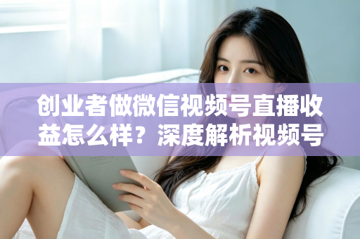 创业者做微信视频号直播收益怎么样?深度解析视频号直播的真实收益、变现模式与实操攻略 创业者做微信视频号直播收益怎么样?深度解析视频号直播的真实收益、变现模式与实操攻略